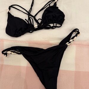 Shell Black Bikini